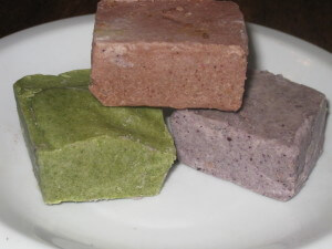 Dairy free, sugar free fudge with Natural Food Coloring for Easter