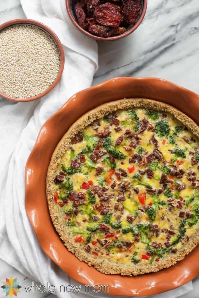 Dairy free Quiche Easy Crust Glutenfree Quiche Whole New Mom