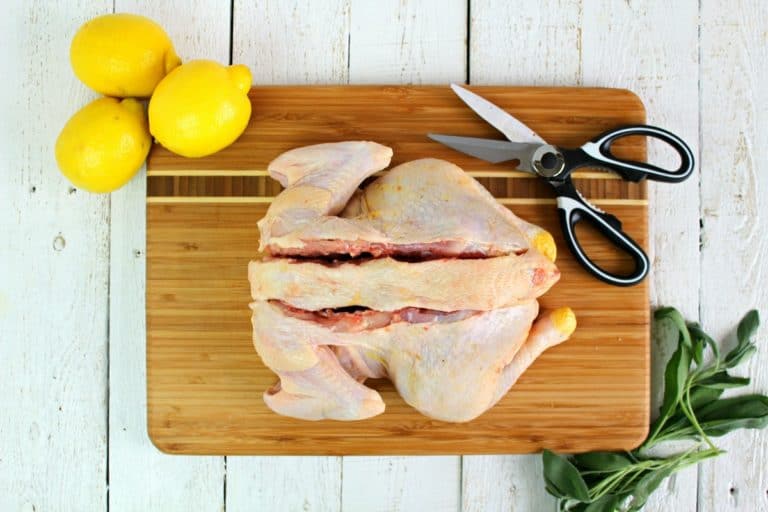 Spatching Roast Spatchcock Chicken Sheet Pan Recipe - step by step