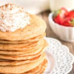 gluten-free eggnog pancakes