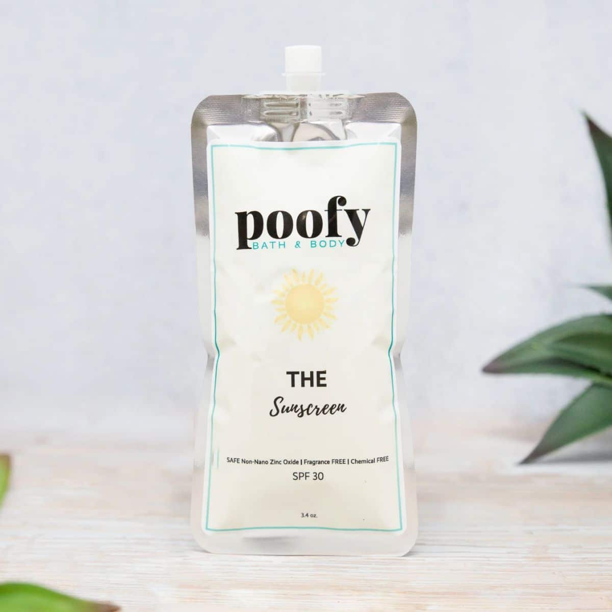 poofy organics sunscreen.