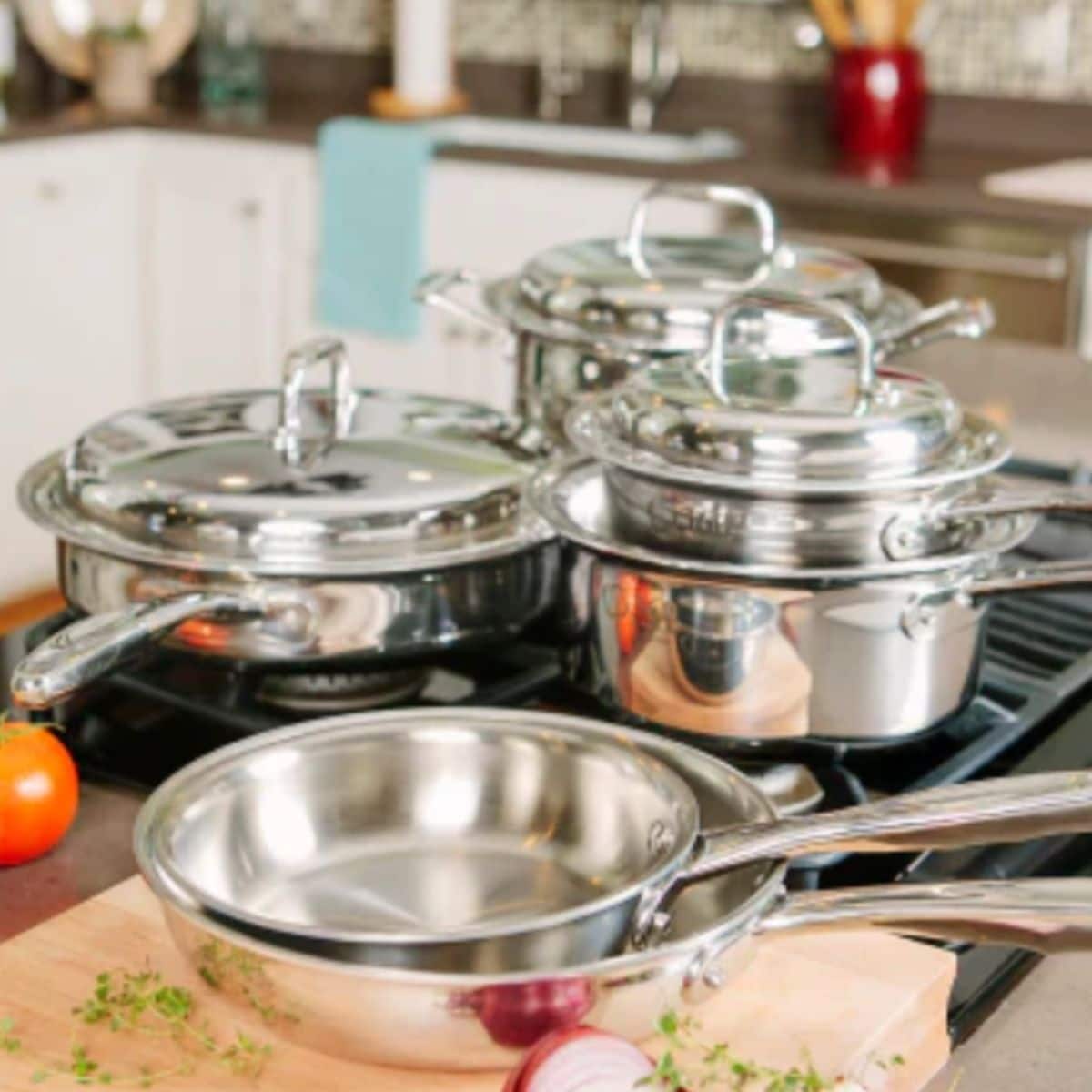 360 cookware in a kitchen.