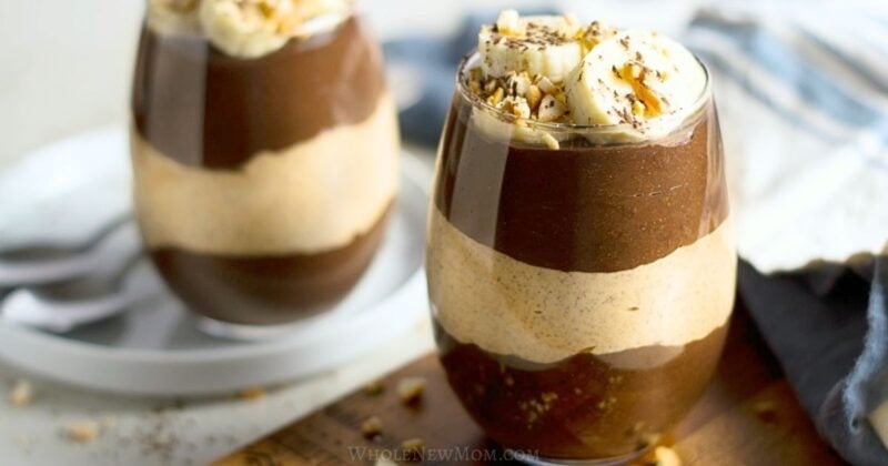 chocolate peanut butter chia pudding.