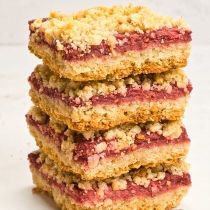 gluten free raspberry bars.