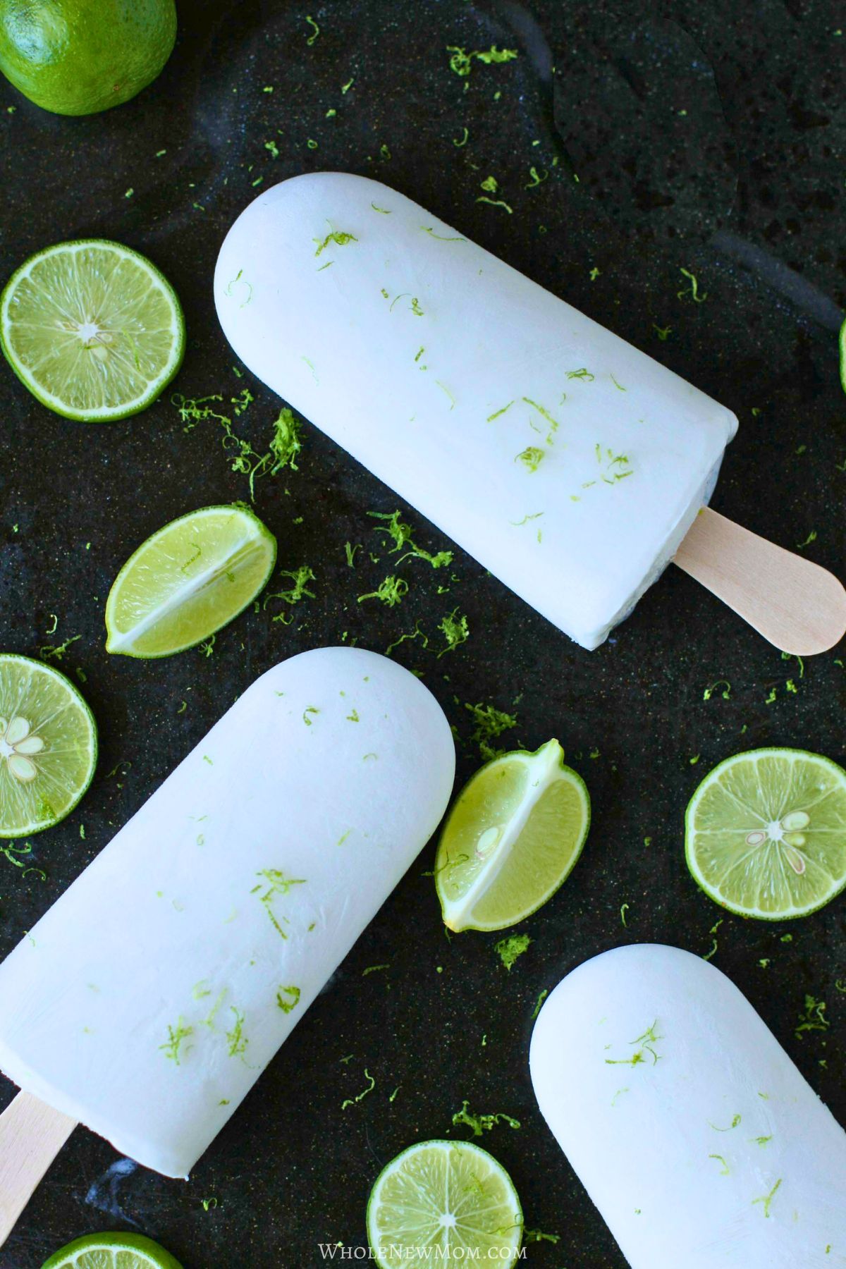sugar-free lime popsicles.