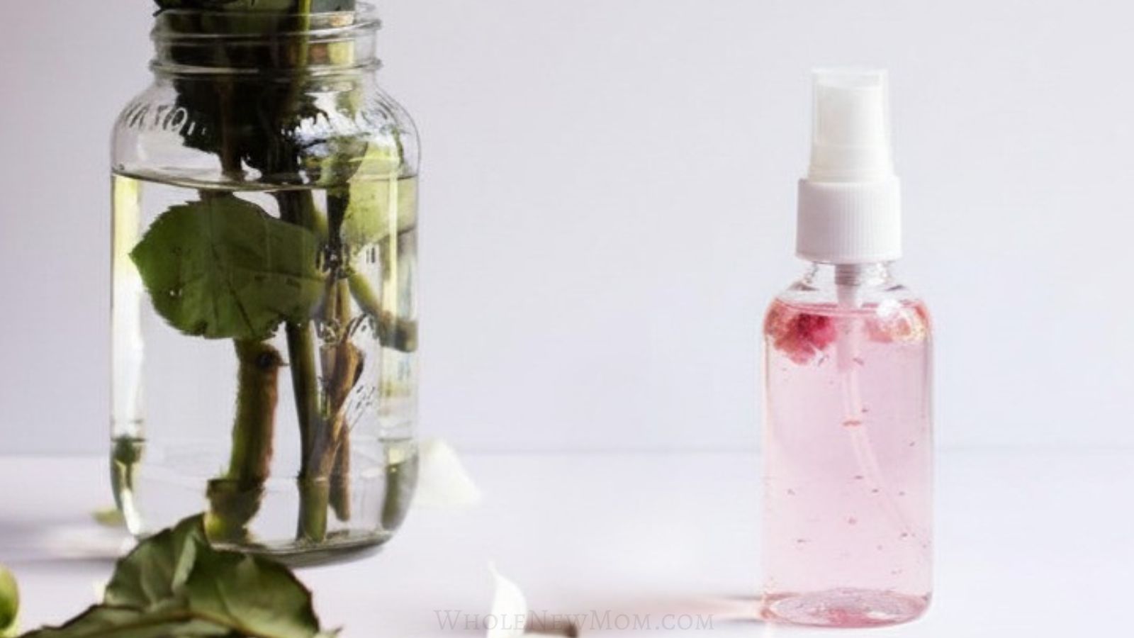 homemade rose water spray.