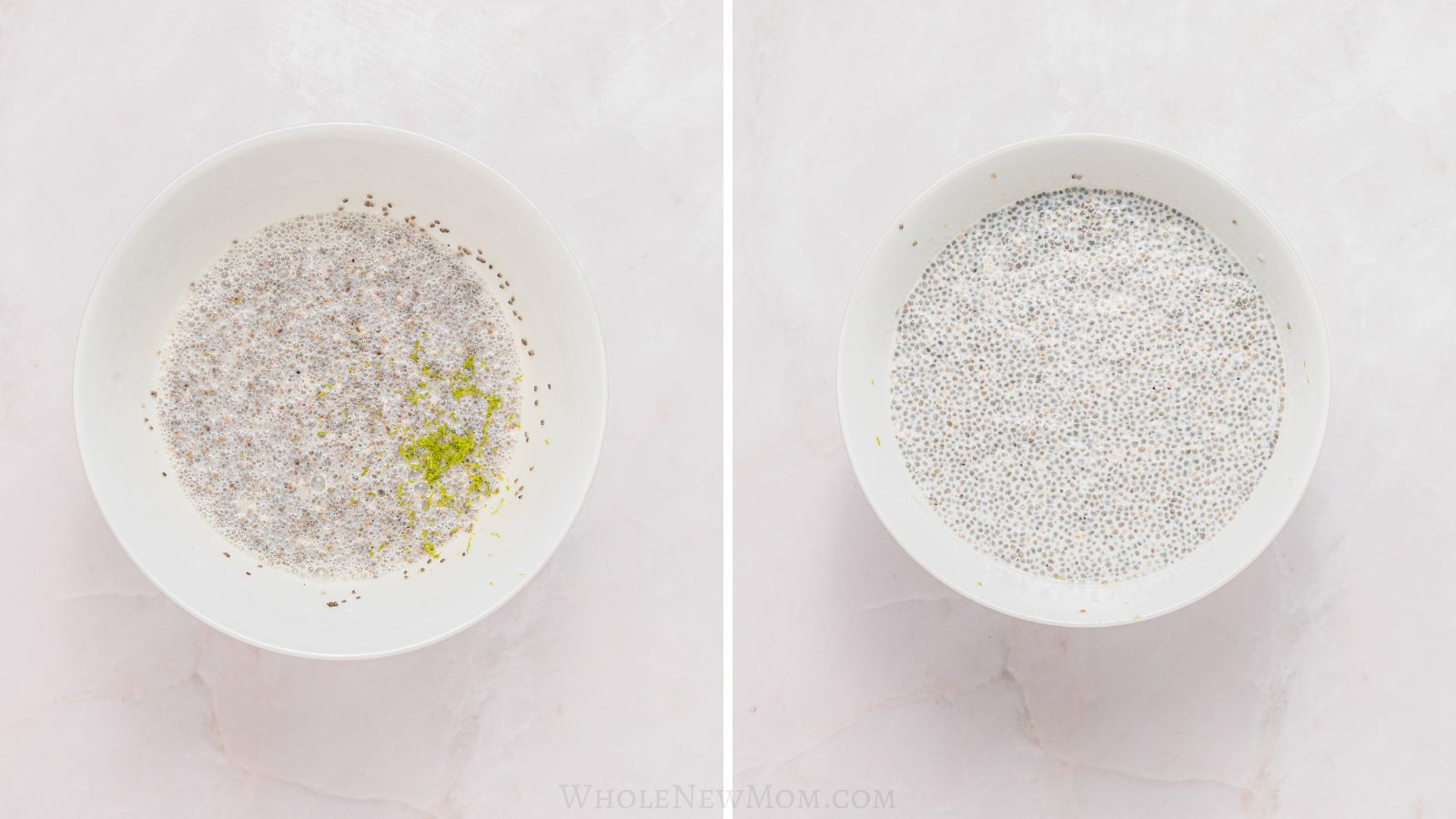 chia pudding thickening after soaking