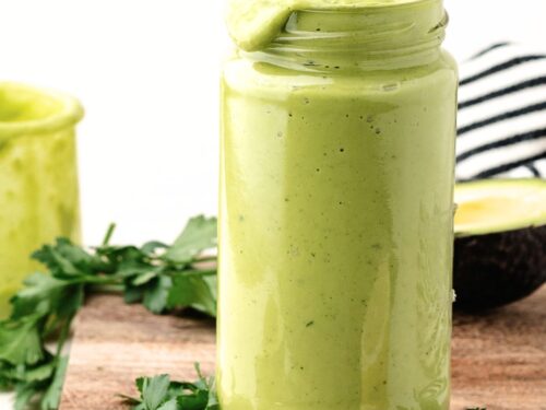 Creamy Avocado Dressing (Dairy-Free, Vegan, Low-Carb)