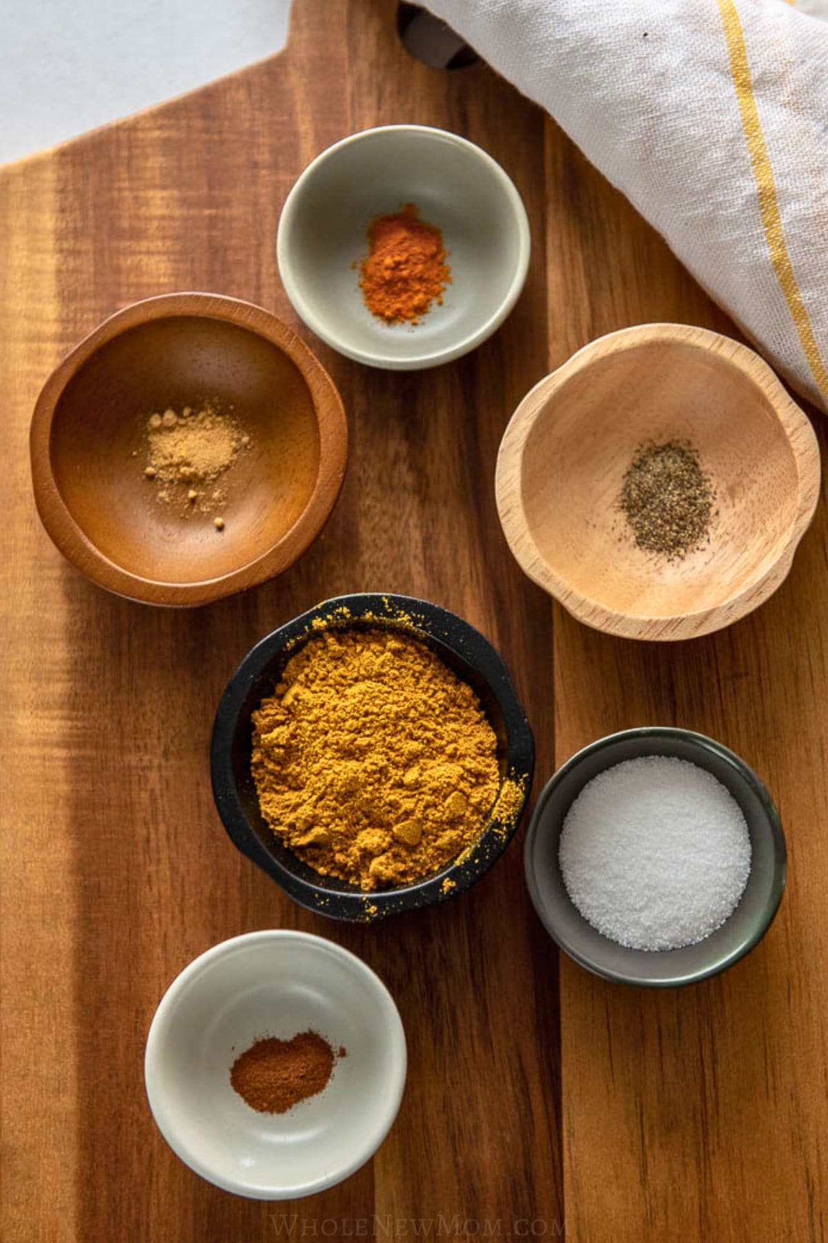 spices used for Pakistani keema ground beef curry.