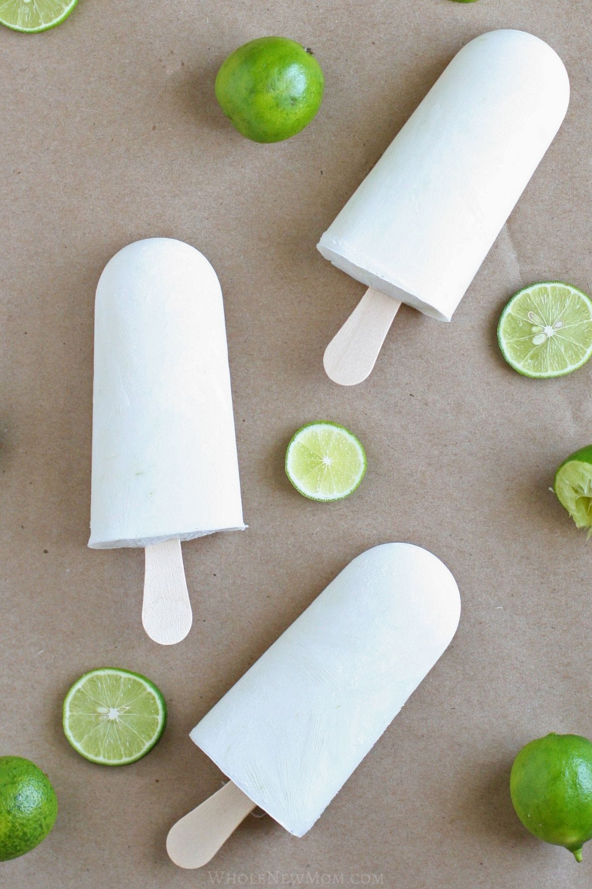sugar free lime popsicles.
