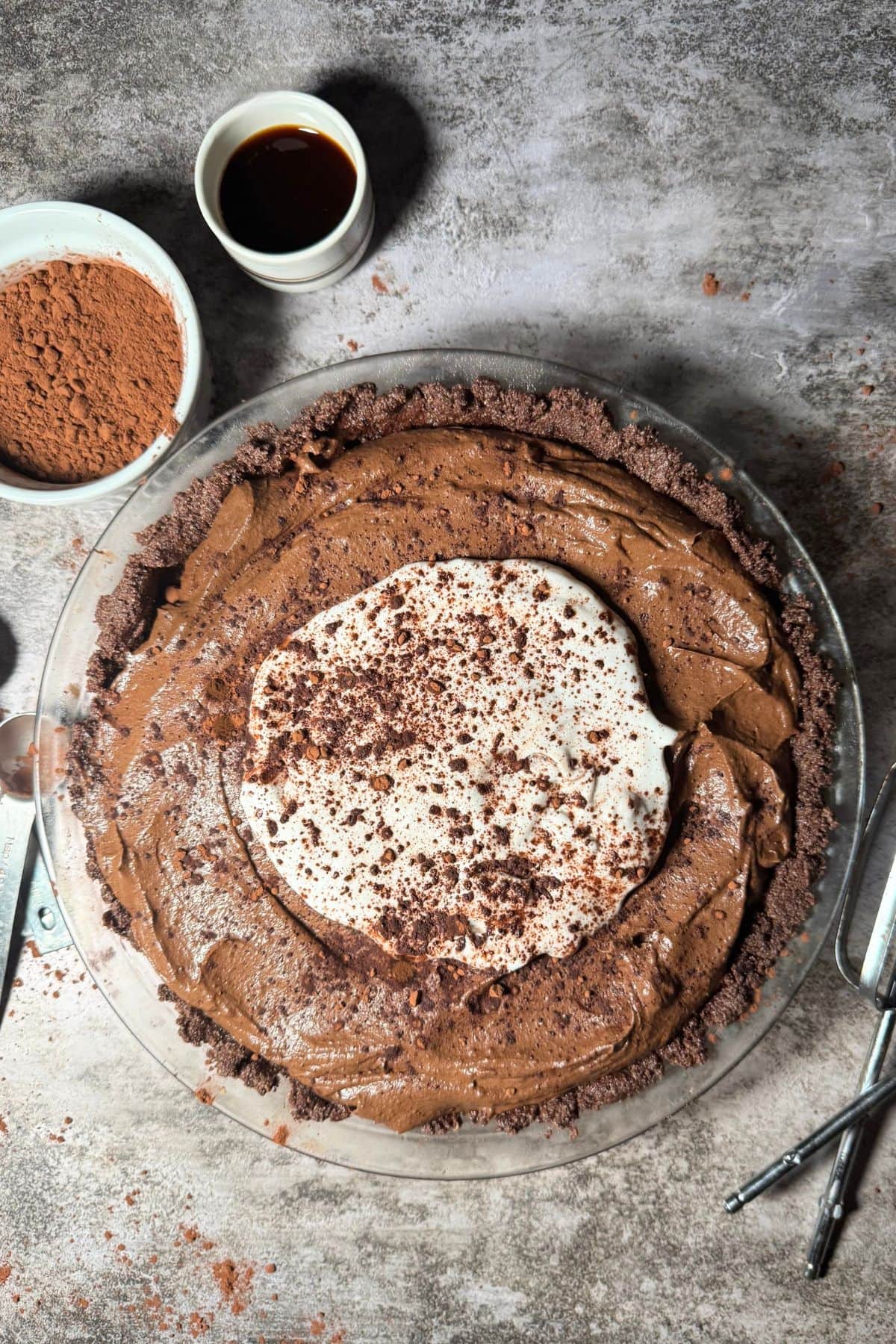 chocolate avocado pie.